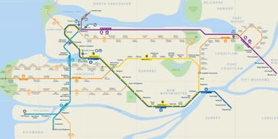 વાન skytrain નકશો